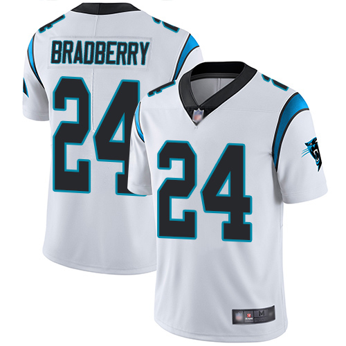 Carolina Panthers Limited White Men James Bradberry Road Jersey NFL Football 24 Vapor Untouchable